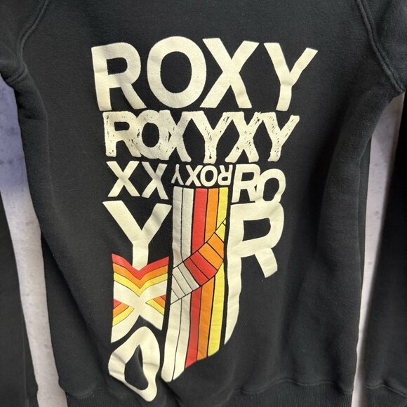 Roxy Hoodie Sweatshirt Womens Medium Full Zip Surf Y2K Retro Quiksilver 2000s - Picture 7 of 13